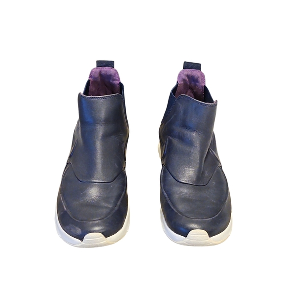 Nike Air Max Blue and White Slip-On Sneakers Ankle Boots - Picture 3 of 6